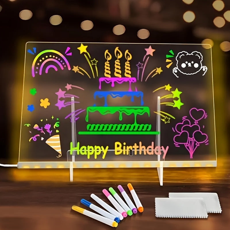 LED Drawing Board with Color Light
